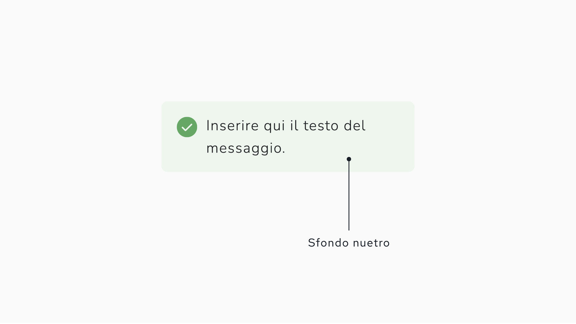 Esempio di testo su sfondo neutro e uniforme per garantire la massima leggibilità e contrasto.