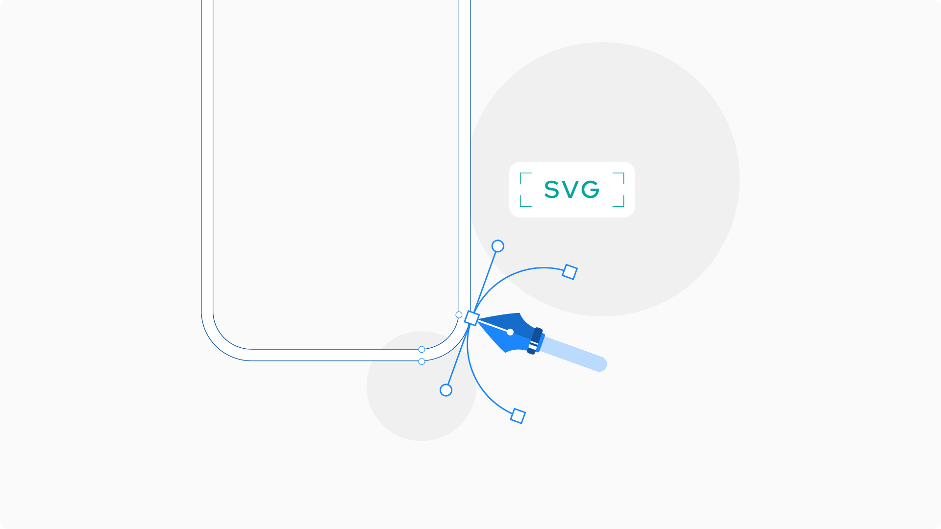 Illustrazione di un'icona in formato SVG per un caricamento rapido.