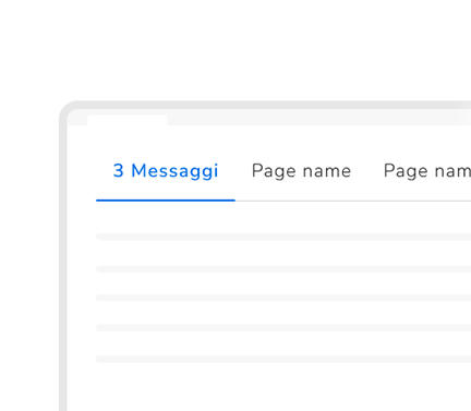 Non usare l’etichetta “3 Messaggi”.